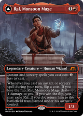 Ral, Monsoon Mage // Ral, Leyline Prodigy (Borderless) (Textured Foil) [Modern Horizons 3] | Local Legends