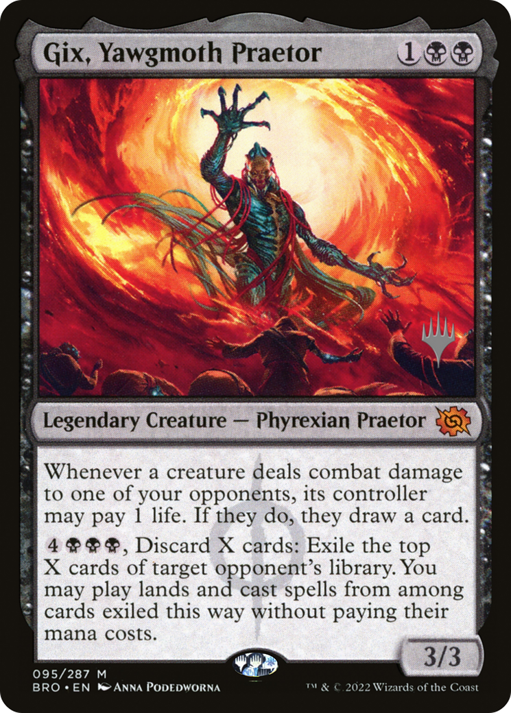 Gix, Yawgmoth Praetor (Promo Pack) [The Brothers' War Promos] | Local Legends