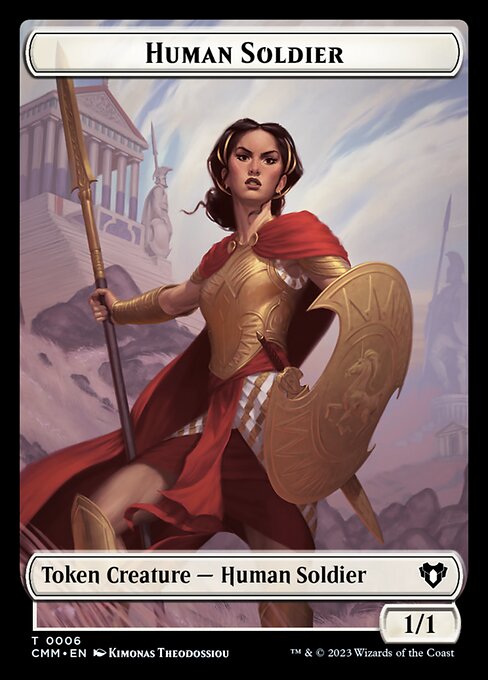 Elemental (0037) // Human Soldier Double-Sided Token [Commander Masters Tokens] | Local Legends