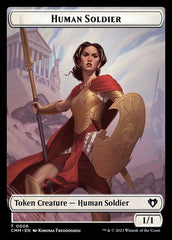 Elemental (0037) // Human Soldier Double-Sided Token [Commander Masters Tokens] | Local Legends