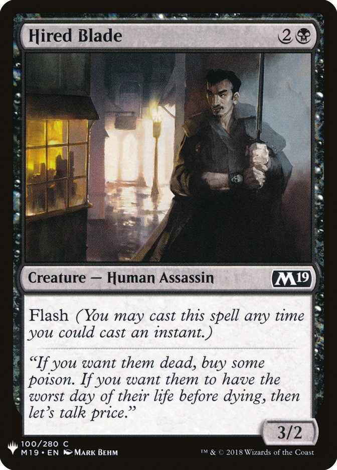 Hired Blade [Mystery Booster] | Local Legends