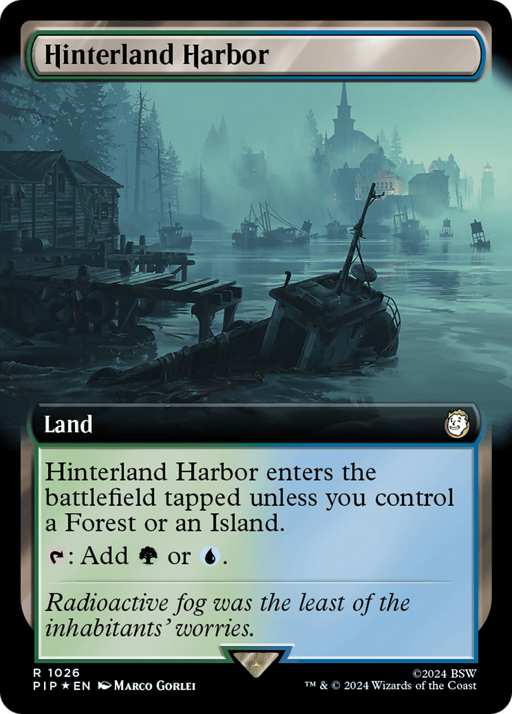 Hinterland Harbor (Extended Art) (Surge Foil) [Fallout] | Golgari Games