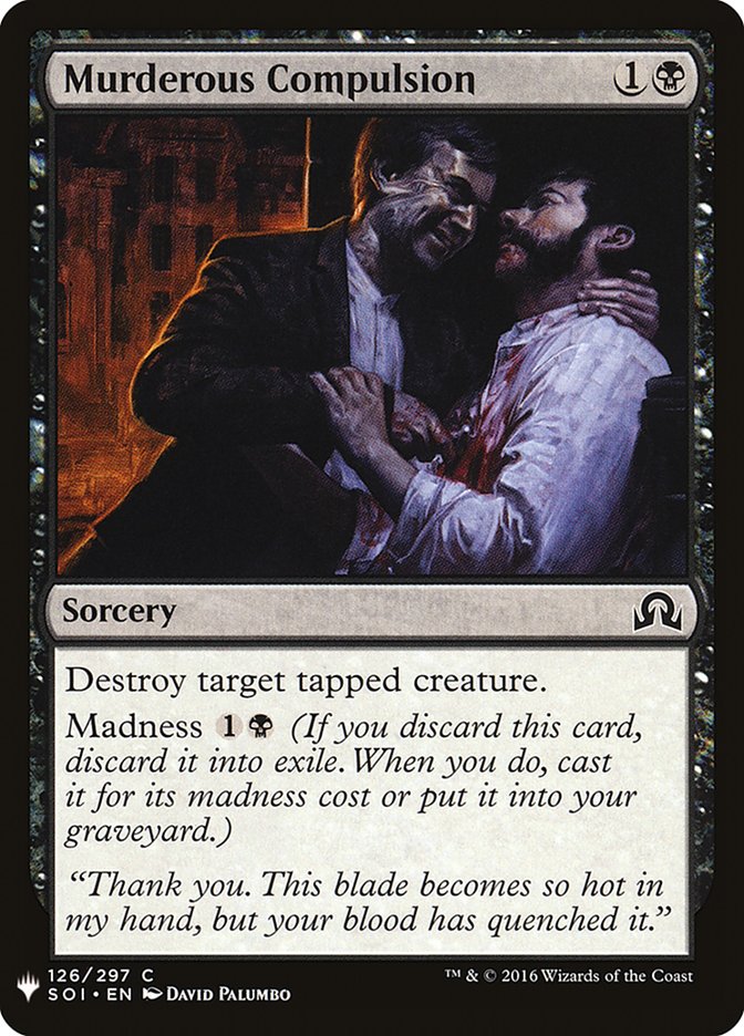 Murderous Compulsion [Mystery Booster] | Local Legends