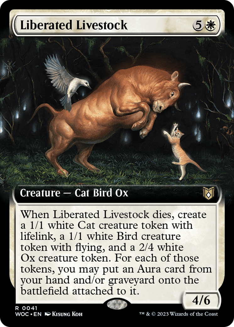 Liberated Livestock (Extended Art) [Wilds of Eldraine Commander] | Local Legends