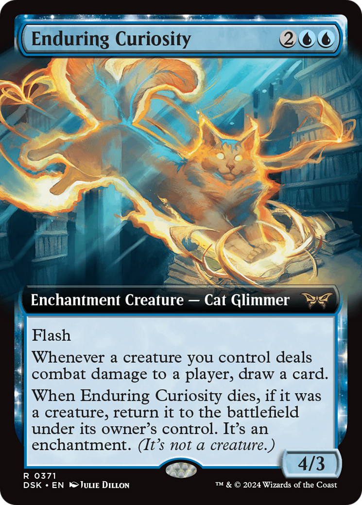 Enduring Curiosity (Extended Art) [Duskmourn: House of Horror] | Golgari Games