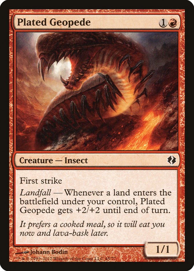Plated Geopede [Duel Decks: Venser vs. Koth] | Local Legends