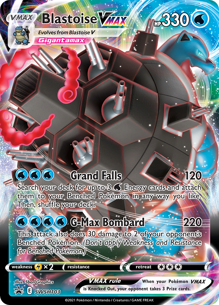 Blastoise VMAX (SWSH103) (Jumbo Card) [Sword & Shield: Black Star Promos] | Local Legends