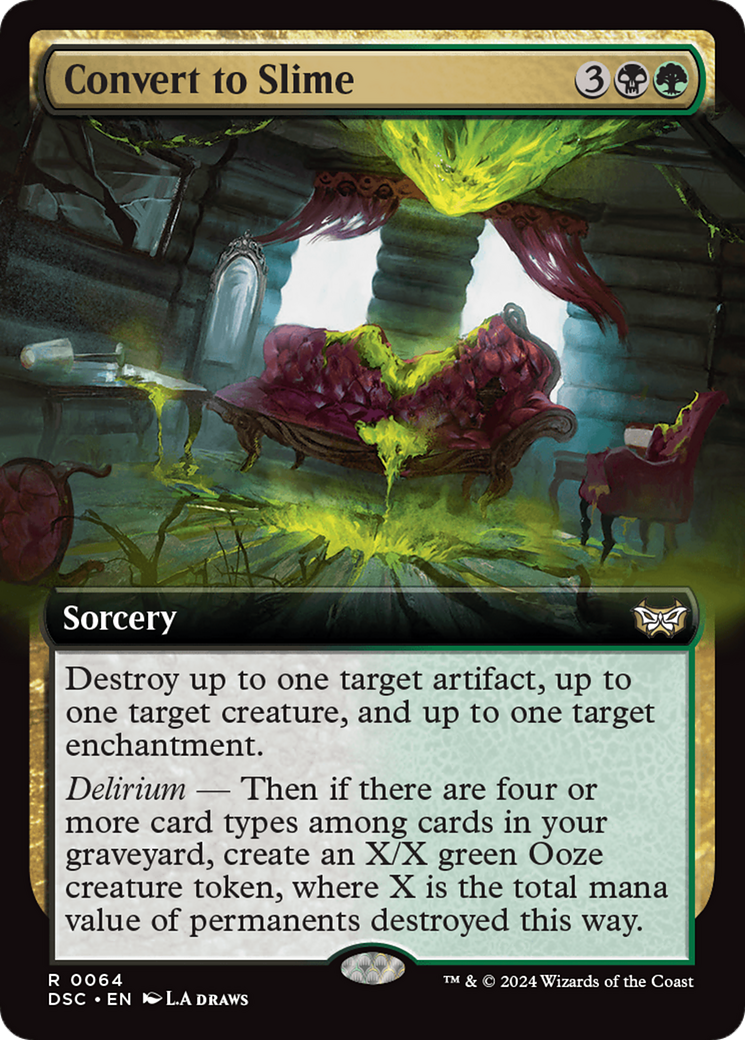 Convert to Slime (Extended Art) [Duskmourn: House of Horror Commander] | Local Legends