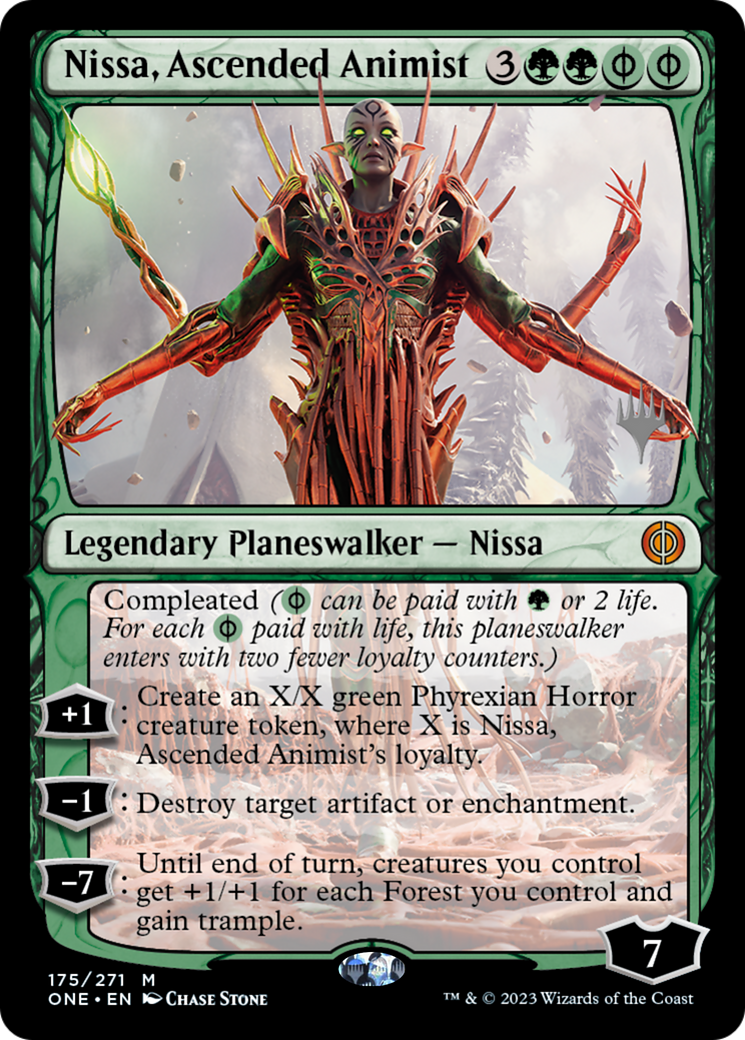 Nissa, Ascended Animist (Promo Pack) [Phyrexia: All Will Be One Promos] | Local Legends