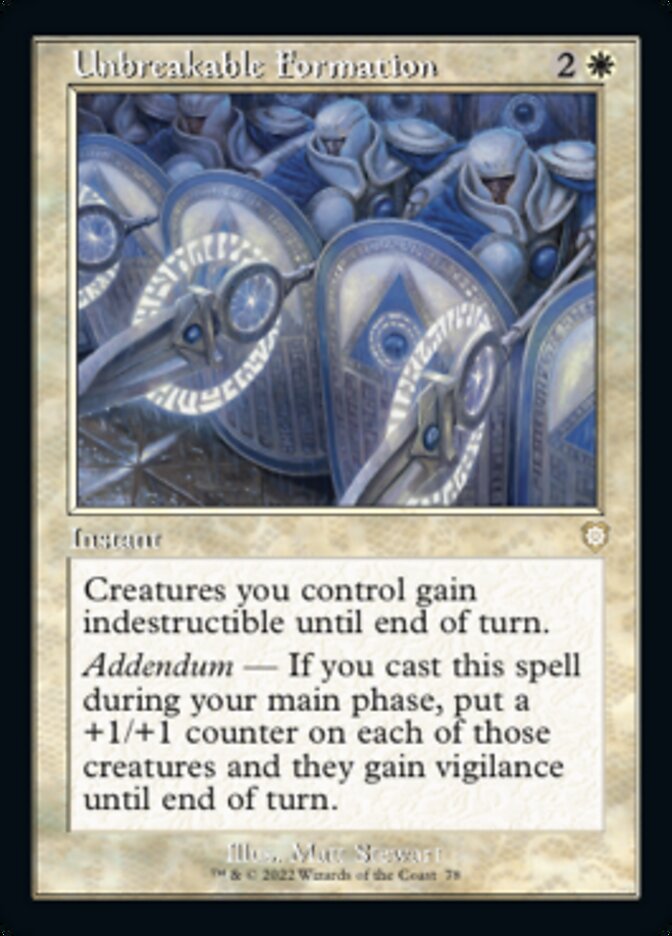 Unbreakable Formation (Retro) [The Brothers' War Commander] | Local Legends