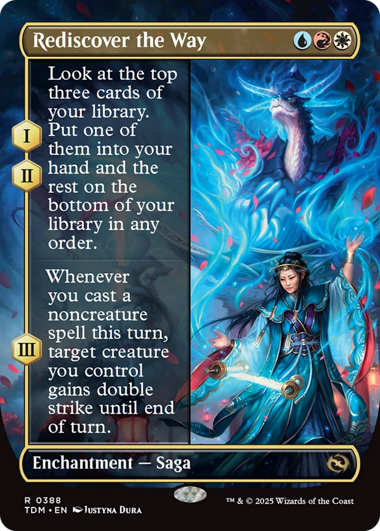 Rediscover the Way (Borderless) [Tarkir: Dragonstorm] | Local Legends
