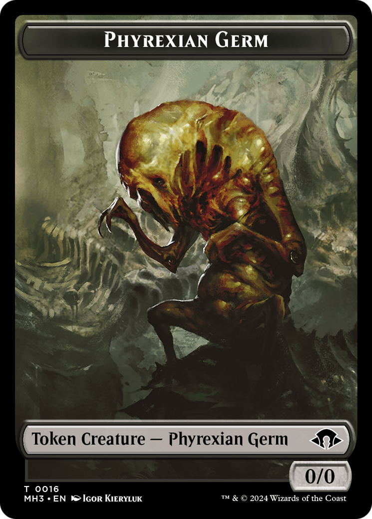 Phyrexian Germ // Whale Double-Sided Token [Modern Horizons 3 Tokens] | Golgari Games