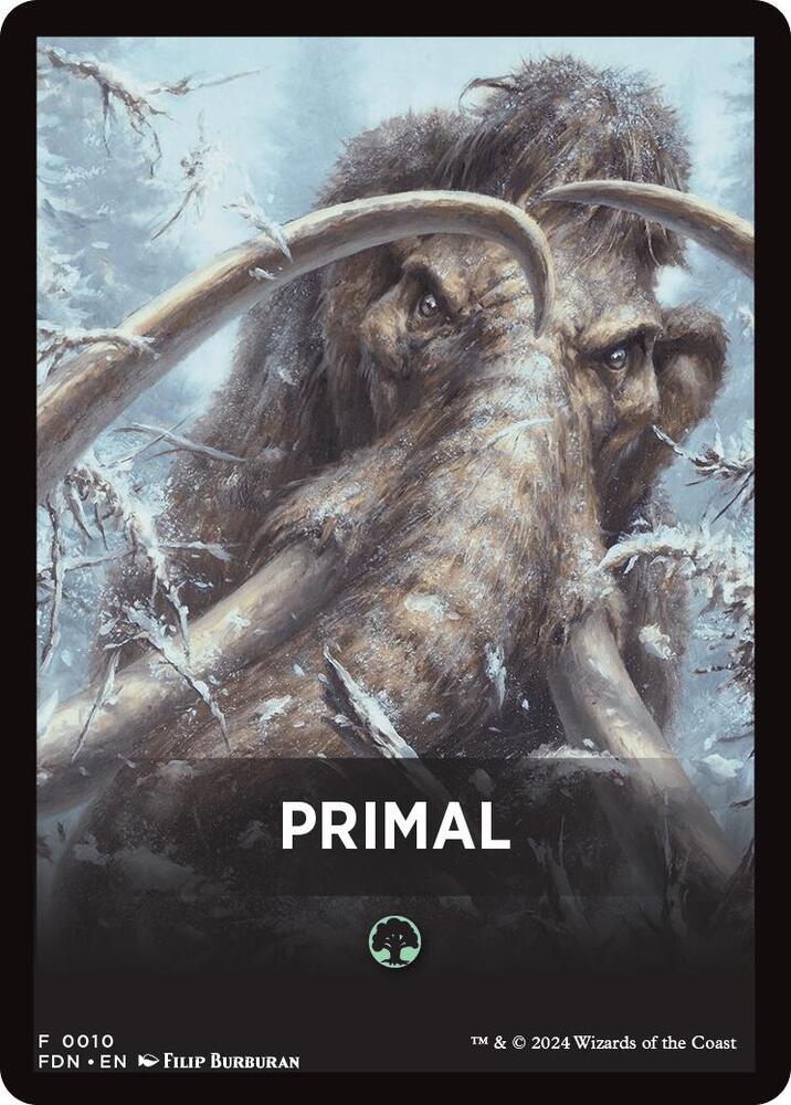 Primal Theme Card [Foundations Tokens] | Local Legends