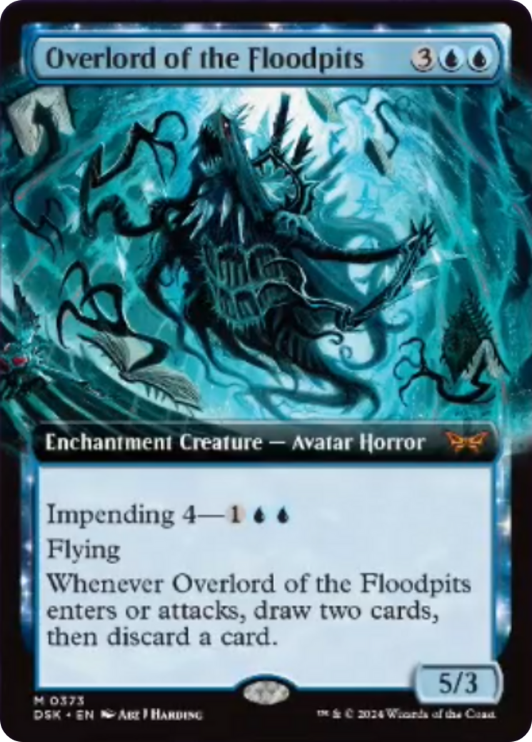 Overlord of the Floodpits (Extended Art) [Duskmourn: House of Horror] | Golgari Games