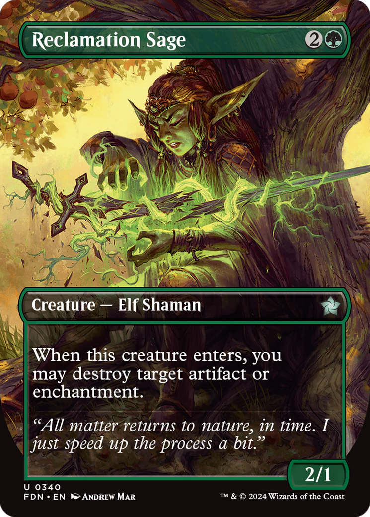 Reclamation Sage (Borderless) [Foundations] | Local Legends