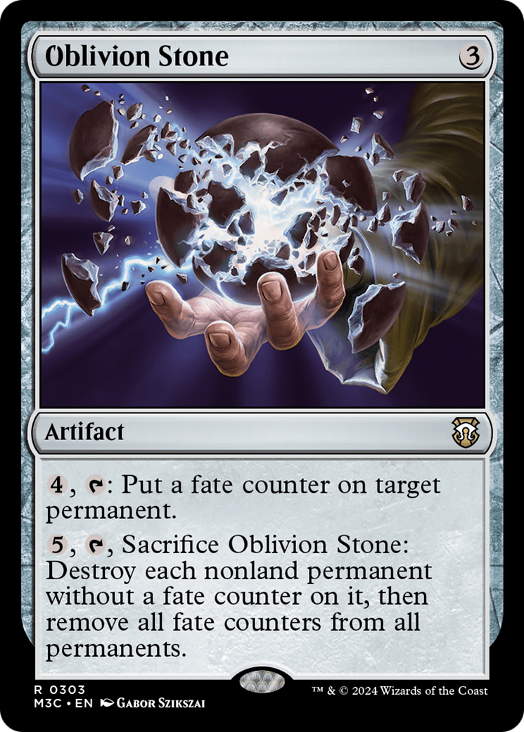 Oblivion Stone (Ripple Foil) [Modern Horizons 3 Commander] | Local Legends