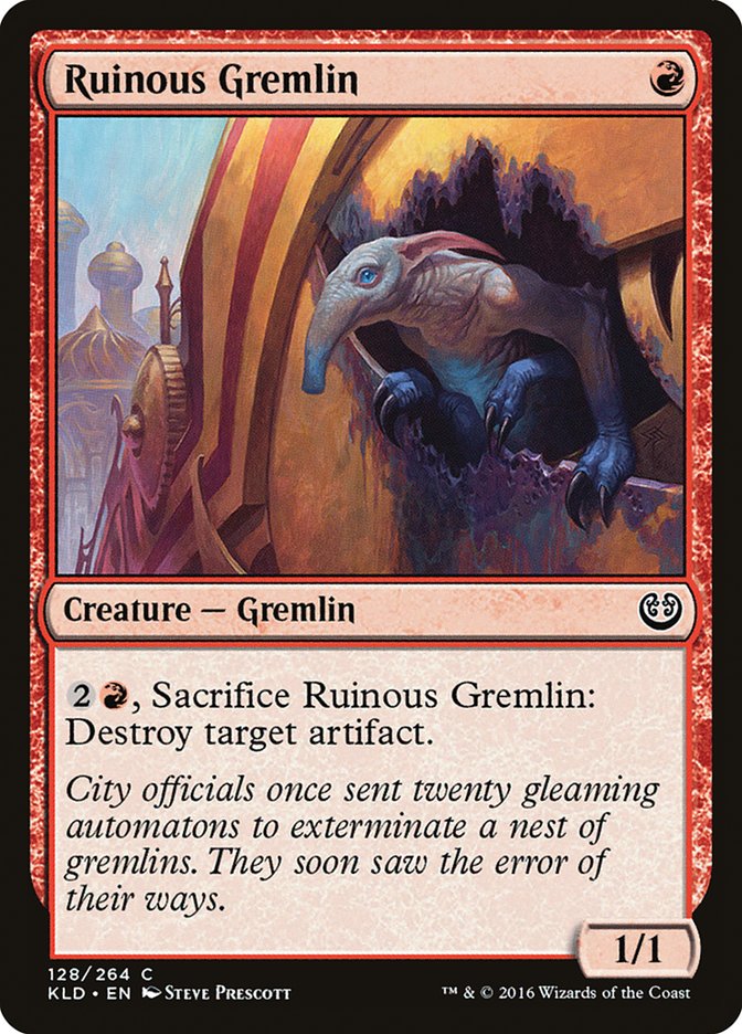 Ruinous Gremlin [Kaladesh] | Local Legends