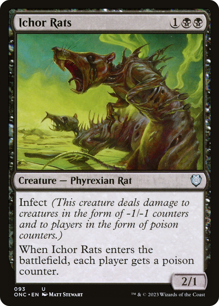 Ichor Rats [Phyrexia: All Will Be One Commander] | Golgari Games