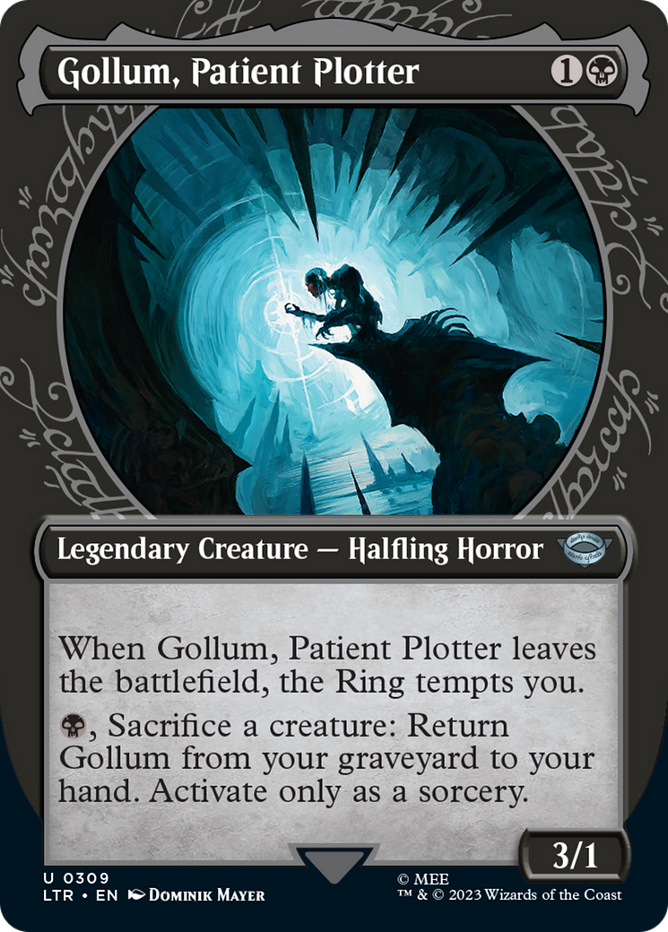 Gollum, Patient Plotter (Showcase Ring Frame) [The Lord of the Rings: Tales of Middle-Earth] | Golgari Games