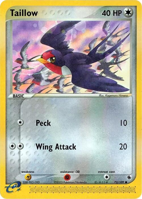 Taillow (72/109) [EX: Ruby & Sapphire] | Local Legends
