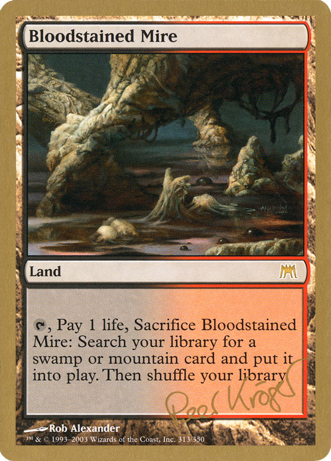 Bloodstained Mire (Peer Kroger) [World Championship Decks 2003] | Local Legends