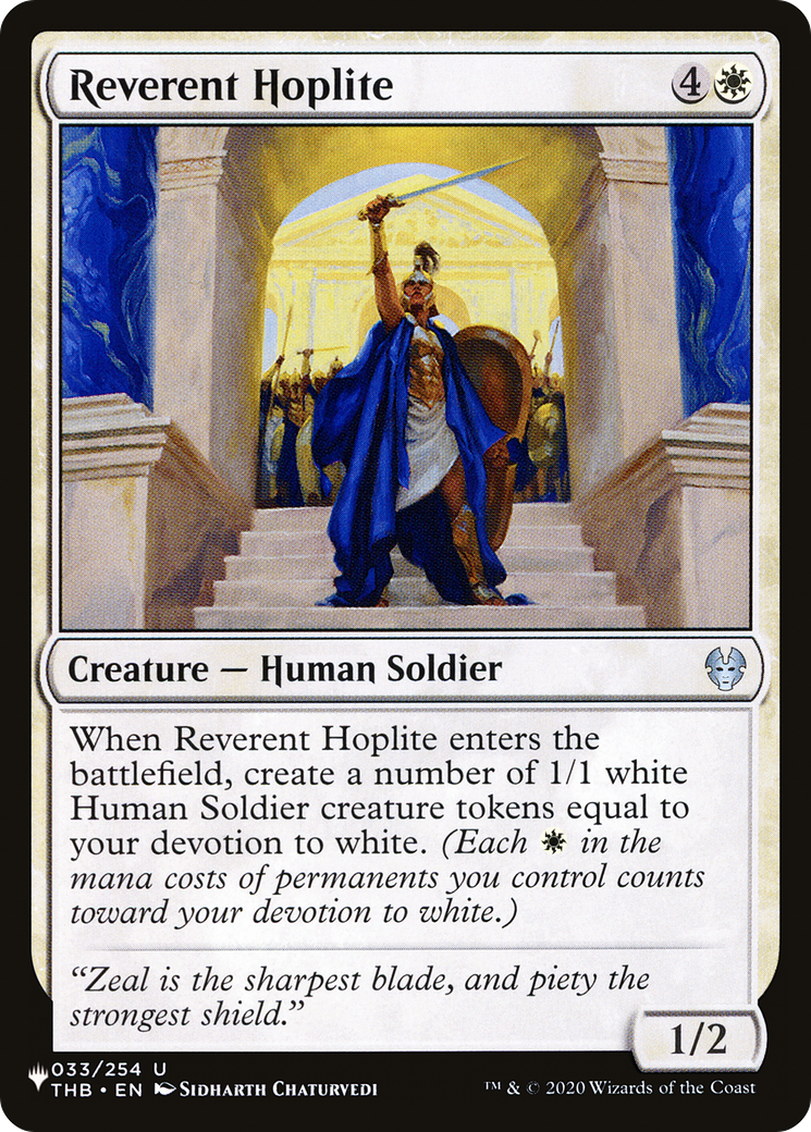 Reverent Hoplite [The List] | Local Legends