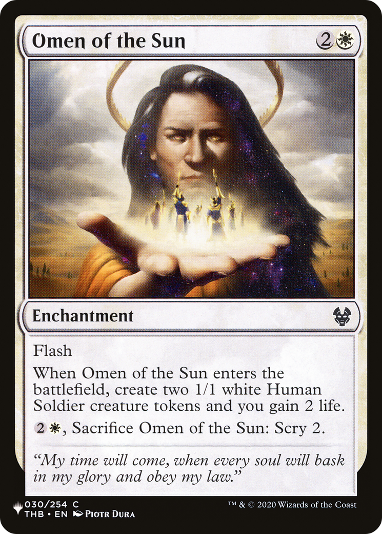 Omen of the Sun [The List] | Local Legends