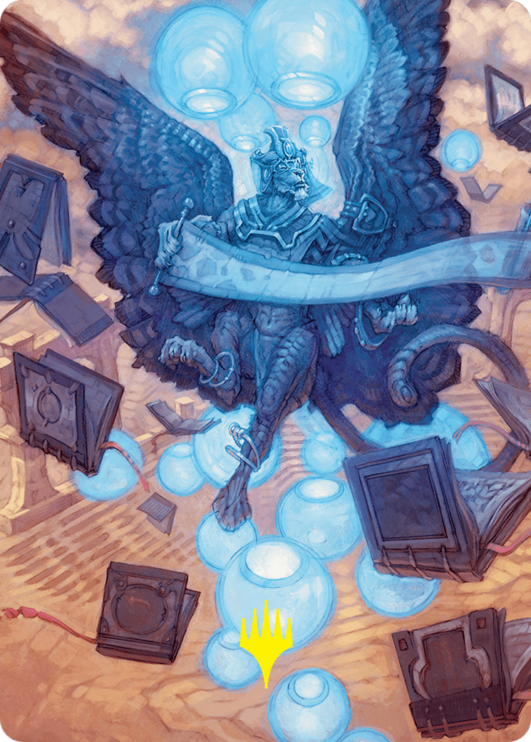 Sphinx of Forgotten Lore Art Card (33/54) (Gold-Stamped Signature) [Foundations Art Series] | Local Legends