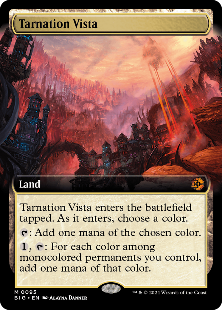 Tarnation Vista (Extended Art) [Outlaws of Thunder Junction: The Big Score] | Golgari Games