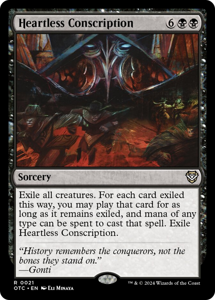 Heartless Conscription [Outlaws of Thunder Junction Commander] | Local Legends