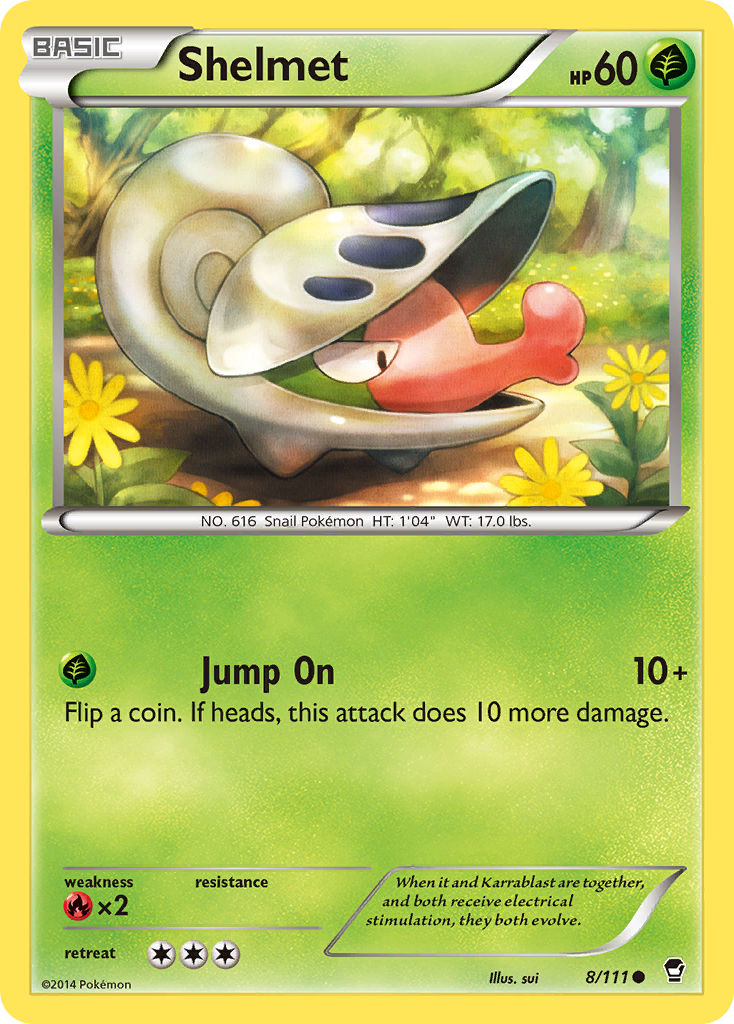 Shelmet (8/111) [XY: Furious Fists] | Local Legends
