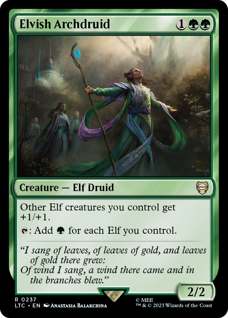 Elvish Archdruid [The Lord of the Rings: Tales of Middle-Earth Commander] | Local Legends