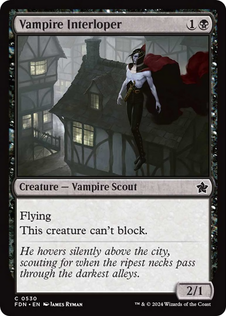 Vampire Interloper [Foundations] | Golgari Games