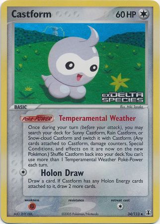 Castform (34/113) (Stamped) [EX: Delta Species] | Local Legends
