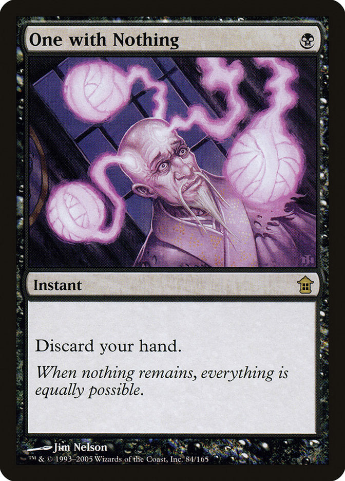 One with Nothing [Saviors of Kamigawa] | Local Legends