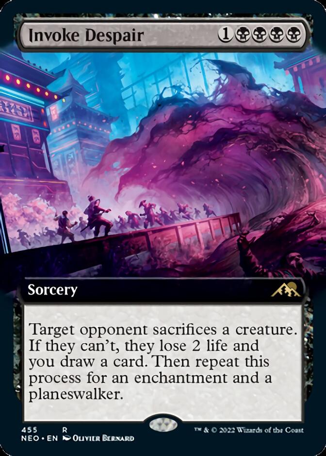 Invoke Despair (Extended Art) [Kamigawa: Neon Dynasty] | Local Legends