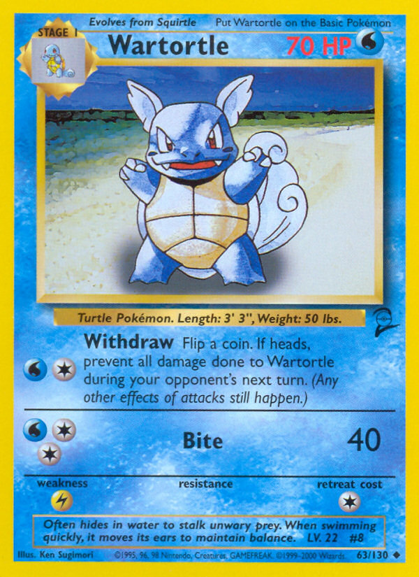 Wartortle (63/130) [Base Set 2] | Local Legends