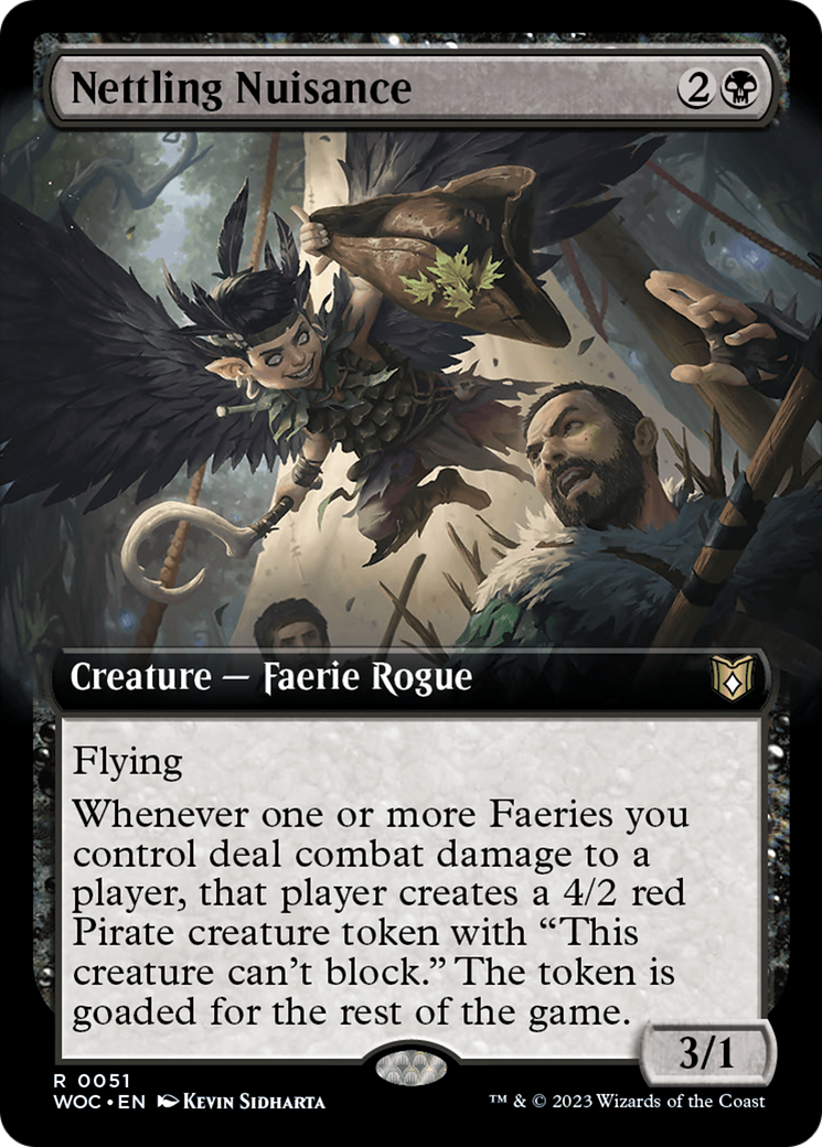 Nettling Nuisance (Extended Art) [Wilds of Eldraine Commander] | Local Legends