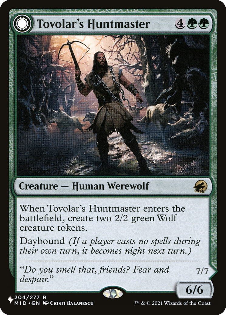 Tovolar's Huntmaster // Tovolar's Packleader [Secret Lair: From Cute to Brute] | Local Legends