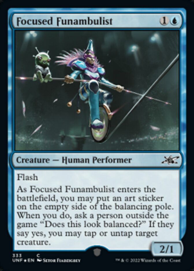 Focused Funambulist (Galaxy Foil) [Unfinity] | Golgari Games