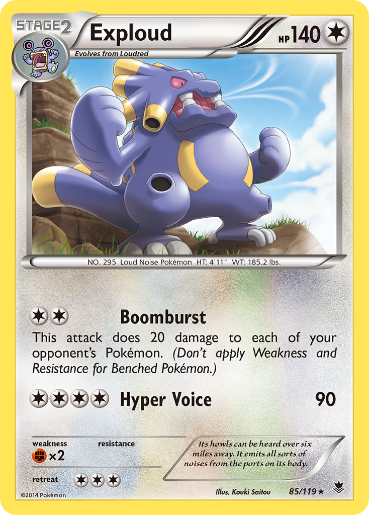 Exploud (85/119) [XY: Phantom Forces] | Local Legends