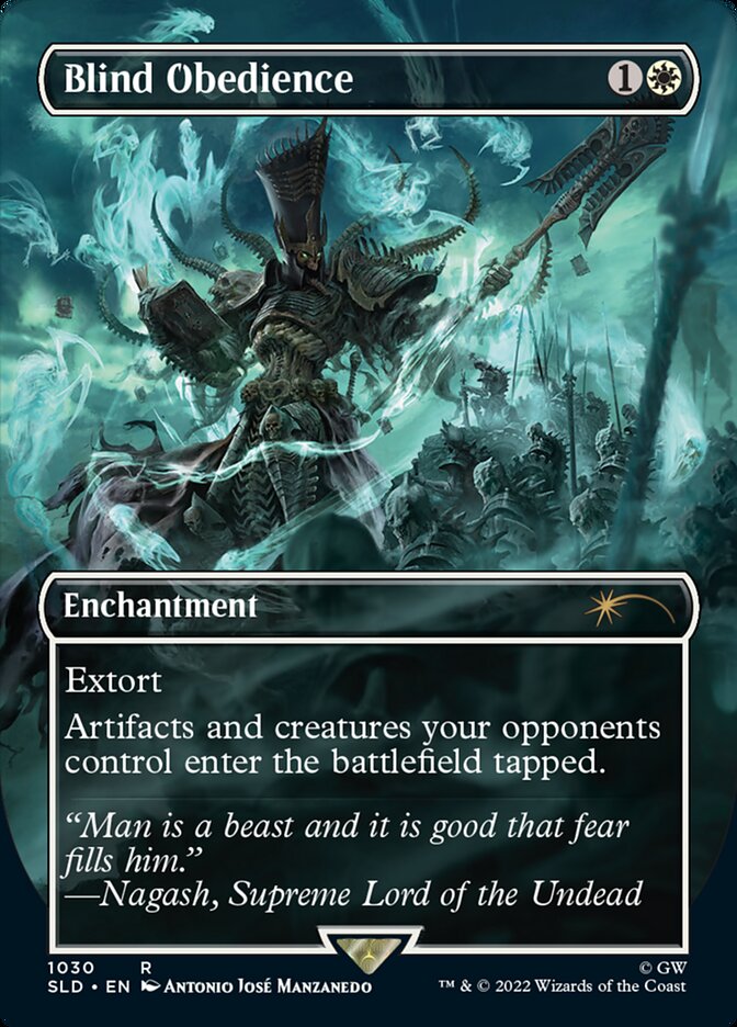 Blind Obedience (Borderless) [Secret Lair Drop Series] | Local Legends