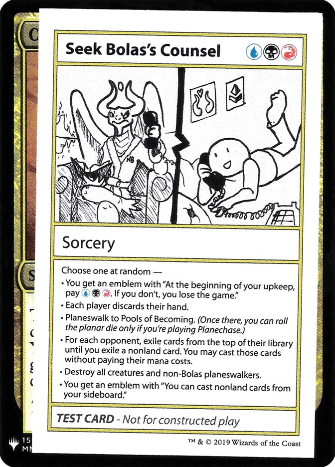Seek Bolas's Counsel [Mystery Booster Playtest Cards] | Local Legends