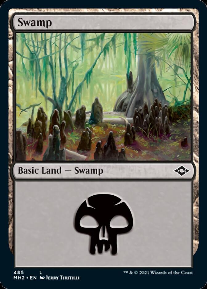 Swamp (485) (Foil Etched) [Modern Horizons 2] | Golgari Games