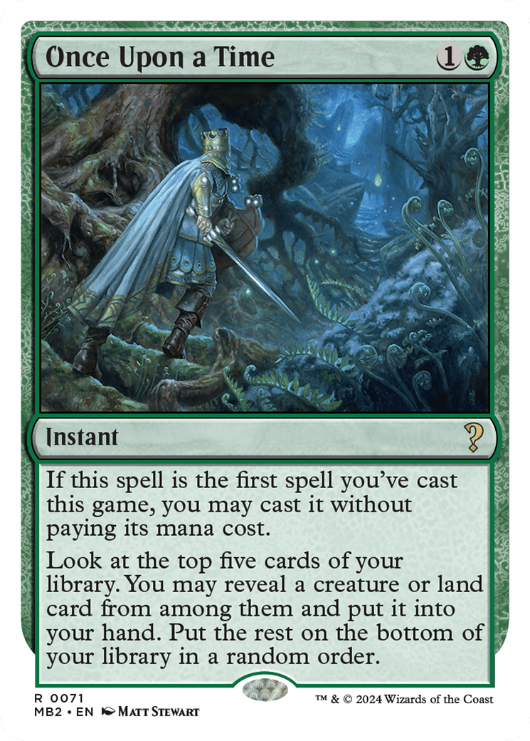 Once Upon a Time (White Border) [Mystery Booster 2] | Local Legends