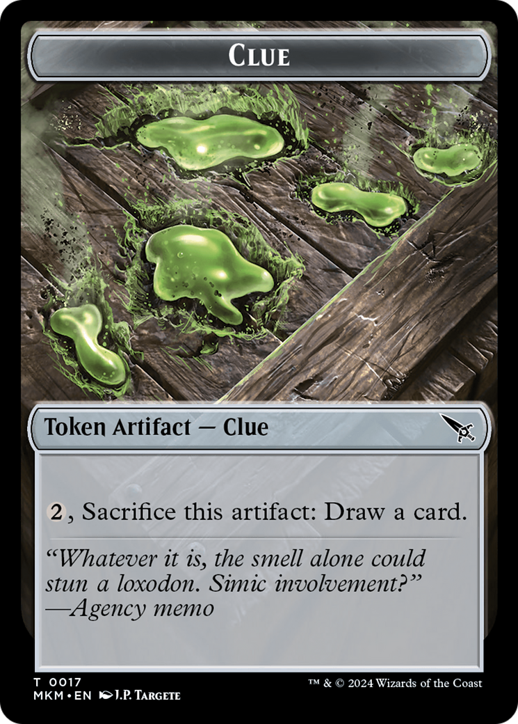 Clue (0017) // A 0044 Double-Sided Token [Murders at Karlov Manor Tokens] | Local Legends