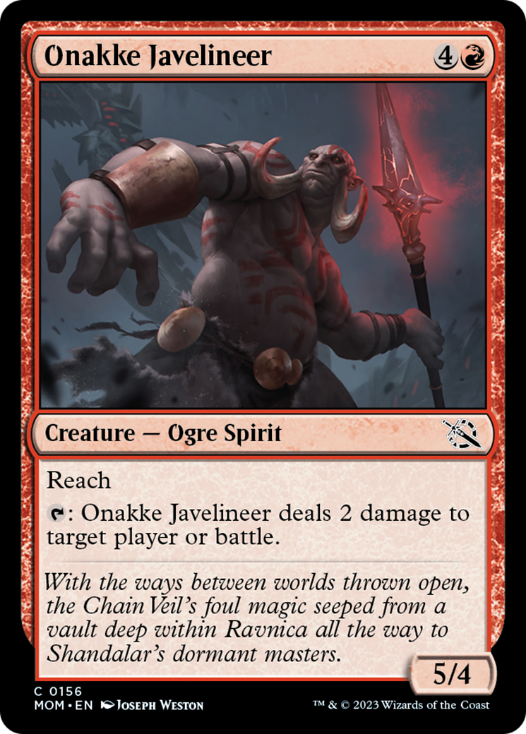 Onakke Javelineer [March of the Machine] | Golgari Games