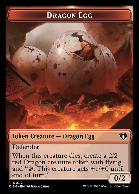 Eldrazi // Dragon Egg Double-Sided Token [Commander Masters Tokens] | Local Legends