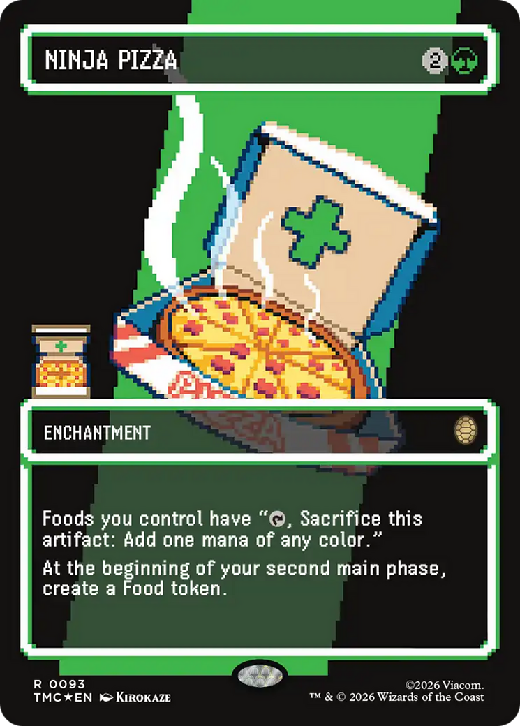 Ninja Pizza (Borderless) (Surge Foil) [Teenage Mutant Ninja Turtles Commander] | Local Legends