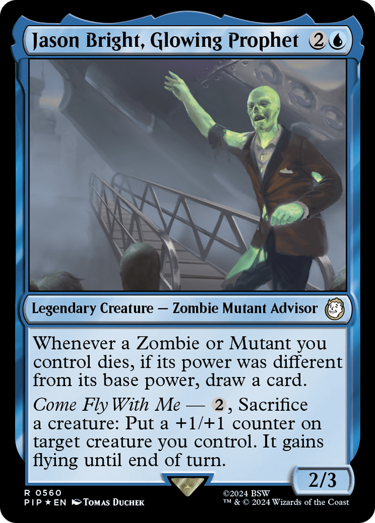 Jason Bright, Glowing Prophet (Surge Foil) [Fallout] | Local Legends